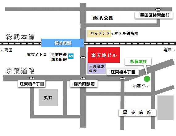 本社の地図