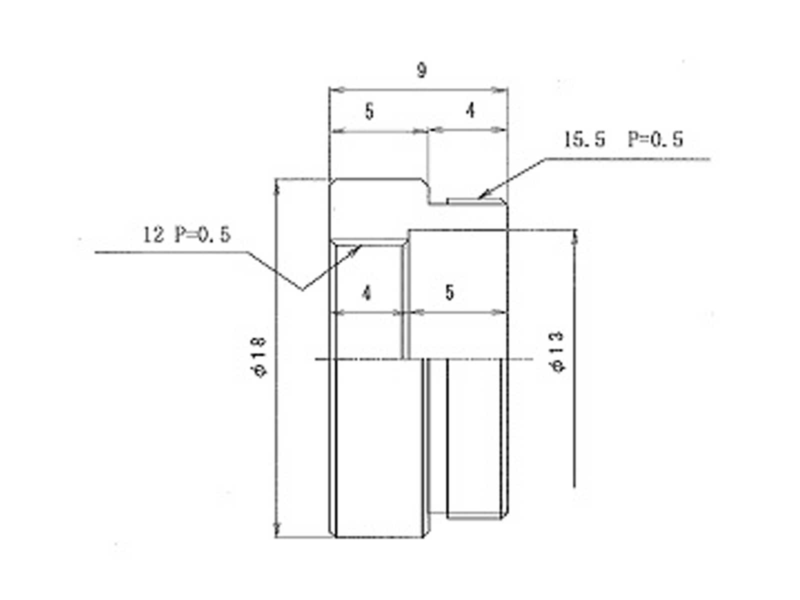 Sマウント変換アダプター TS-36-SA2寸法図