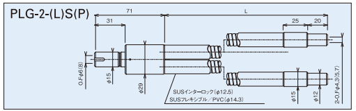 2分岐インターロックチューブ図面