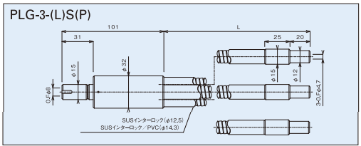 3分岐インターロックチューブ図面