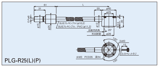 25Φリングフレキシブルチューブ図面