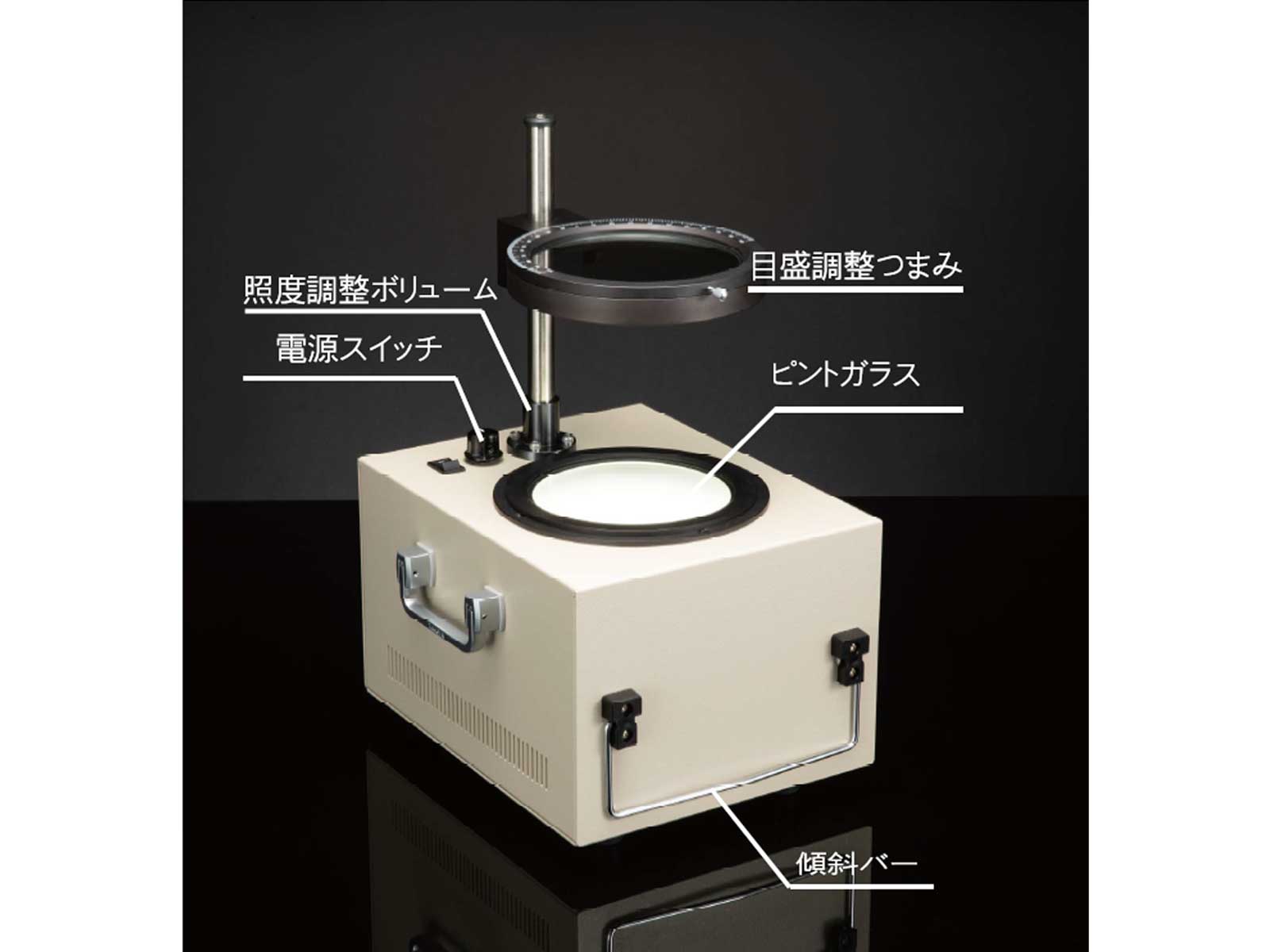歪検査器・脈理検査器 TS-13N各部名称